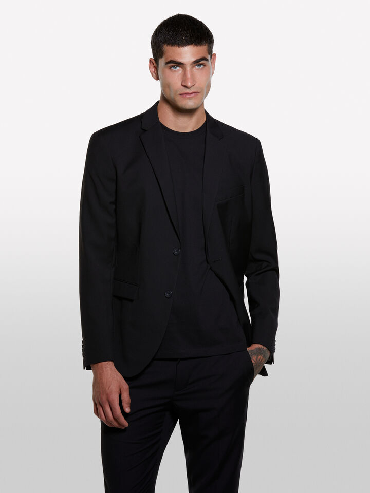 Black tailored blazer - men's blazers - Black | Sisley image number 3